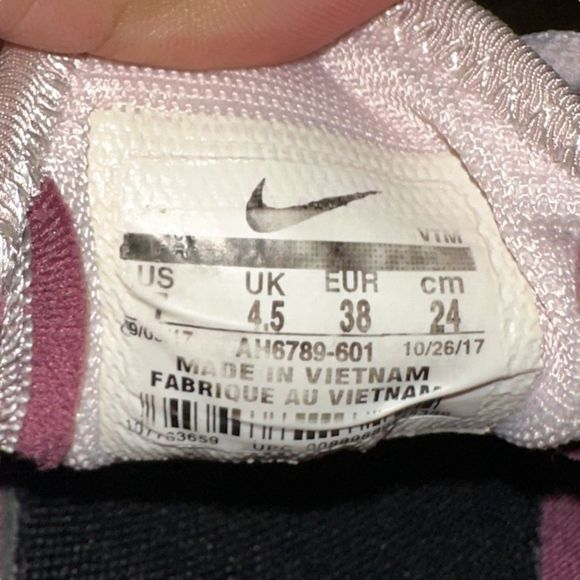 Nike Air Max 270 Women’s Size 7 Shoe Barely Rose Pink Sneaker 2017 AH6789-601 - Picture 8 of 9